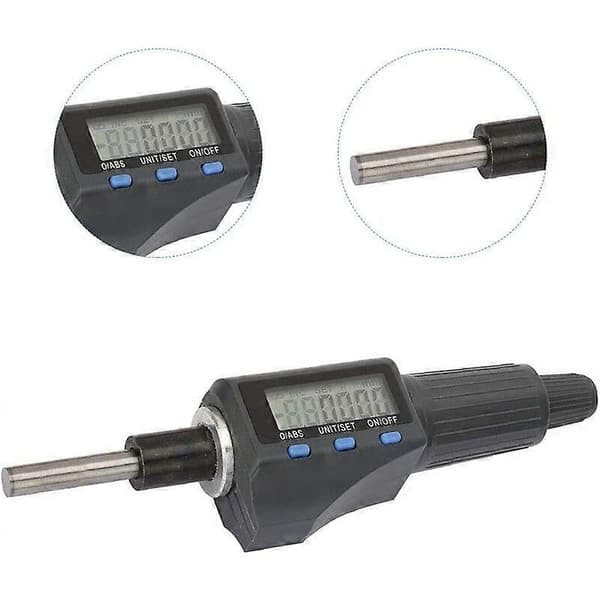 Digital Mikrometerhode Digital Mikrometerhode 25mm 0.001mm Metriske Imperiske Enheter LED Mikrometer med 3 Knapper