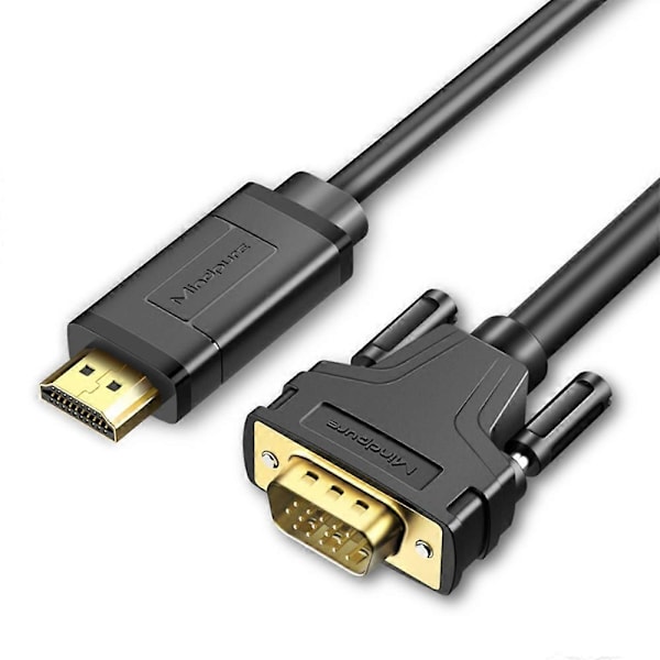 Type A MINDPURE AD037 5m HDMI til VGA Kabel 1080P 60Hz HD-Kompatibel Ledning for TV/Monitor/Projektor