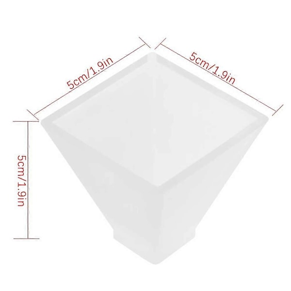 Super Pyramide Silikone Resin Form Nem Afstøbning Smykkestøbeform til DIY Smykkevedhæng