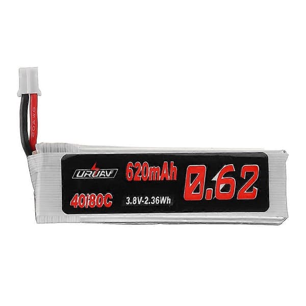5 stk. URUAV 3,8V 620mAh 40C/80C 1S HV 4,35V Lipo Batteri PH2.0 Stik til EMAX Tinyhawk III Plus FPV Ra