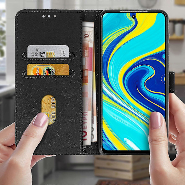 Flip wallet etui, magnetisk cover med stativ til Redmi Note 9 Pro Max/9 Pro/9S