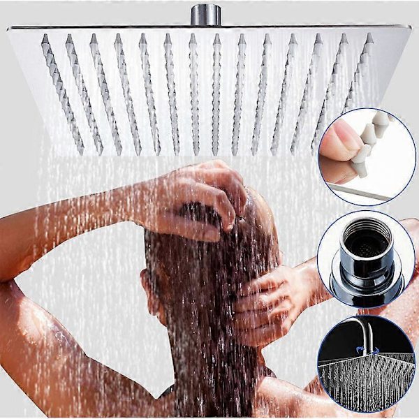 Brusehoved Regnbruser Brusehoved i rustfrit stål Wellness Regnbruser V304 20cm