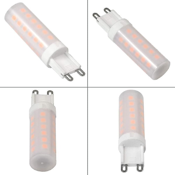G9 Flammelampe LED-pære 0,5w Pc Keramisk Maling 10lm 36*2835 Smd Ac 220-240v 1300-1700k 360 Grader [energiklasse A] 4-pakning
