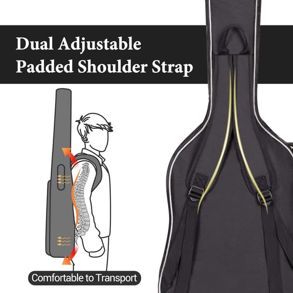 Akustisk Guitar Taske Polstret Gig Bag