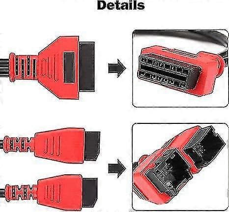 Kabeladapter til Chrysler 12+8 Programmeringskabel Konnektor til Autel Ds808 Maxisys Hovedkabel til Autel Ds808 Maxisys Ms905 Ms906 Ms906bt Ms906s