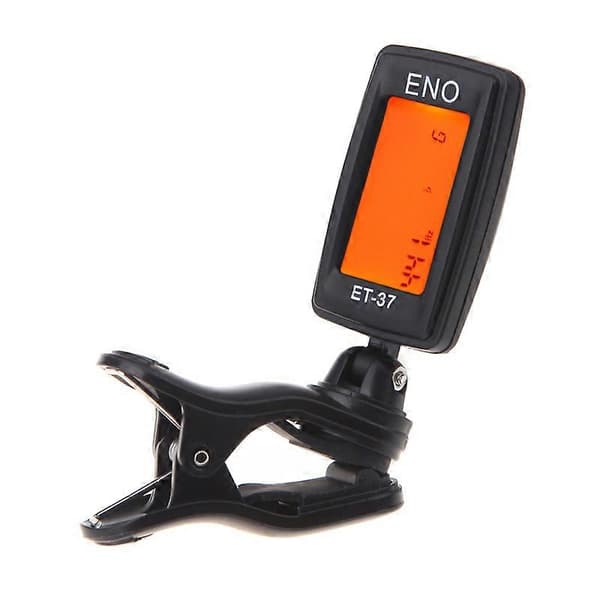 ENO Gitarrstämmare Mini LCD Clip-on Elektronisk Gitarr Kromatisk Bas Violin Ukulele Stämmare Blåsinstrument Universal Gitarrdelar