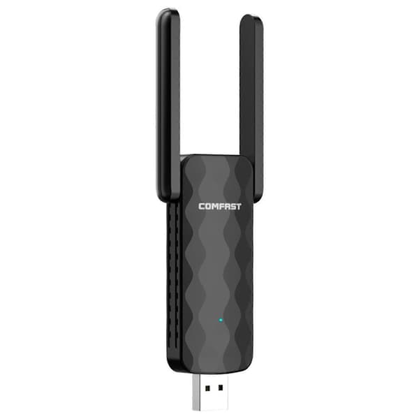 USB WiFi Adapter 5G/2.4G 600Mbps USB2.0 Nettverksmottaker for Stasjonær PC