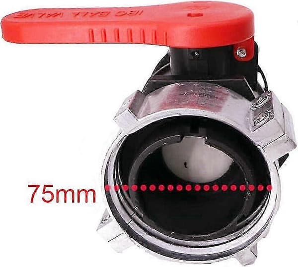 IBC Adapter Kuleventil, Tank Erstatning Kuleventil, Stoppventil, S60x6 (60 mm), S75x6 (75 mm) DN50