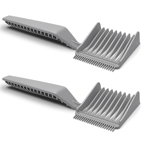 2 stk. Barber Fade Kamme til Salon Ergonomisk Buet Positioneringskam til Salon Frisør