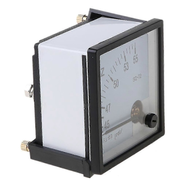 AC 100V 220V 380V Analog Panel Frekvensmätare Testare Mätare Hertz Indikator 45-55Hz 220V
