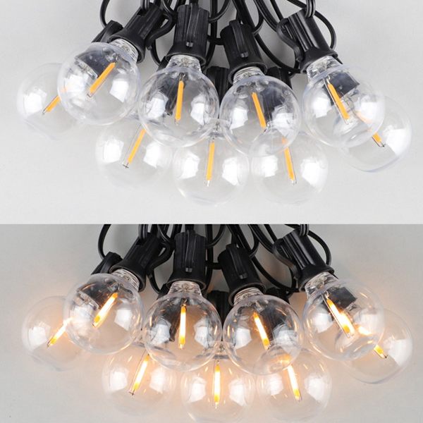 7.6m Solar LED String Lights with Digital Display - 1200mAh Solar Panel, Waterproof Outdoor String Lights