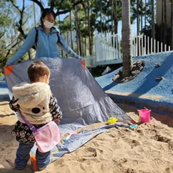 Sammenklappelig udendørs campingmåtte - Vandafvisende og hurtigtørrende picnictæppe til eventyr 2 m