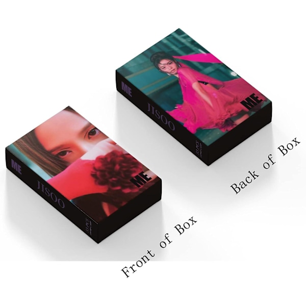 55 st Blackpink Jisoo Första Albumet Me Fotokort Solo Flower Nya Albumet 2023 Mini Fotokort BP Jisoo Posterkort Present till Fans