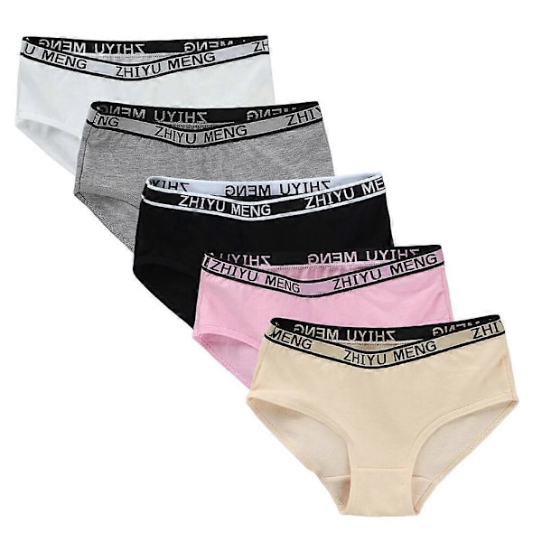 5-pack Underkläder för Flickor, Stretchbomull, Andningsbara, En Storlek - FÄRG: Set 5