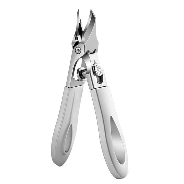 Precision Nail Clippers with Extended Angled Tip - Stainless Steel for Toenails and Fingernails