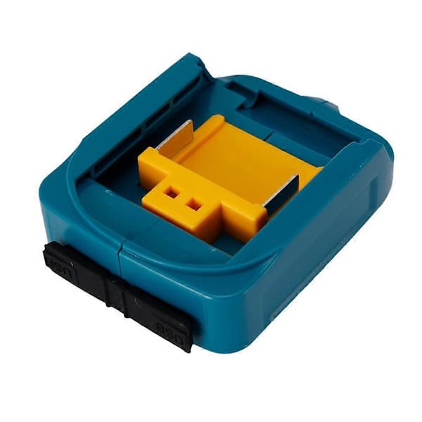 2 stk. USB-opladeradapterkonverter til ADP05 BL1815 BL1830 BL1840 Li-batteri 14,4-18V adapter, Blu