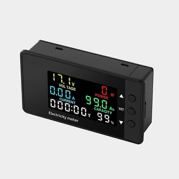 6-i-1 Voltmeter Amperemeter DC 7,5-100V Wattmeter LED Digitalt Elektrisk Meter Multifunktionelt Spændingsstrømsmeter 0-20A
