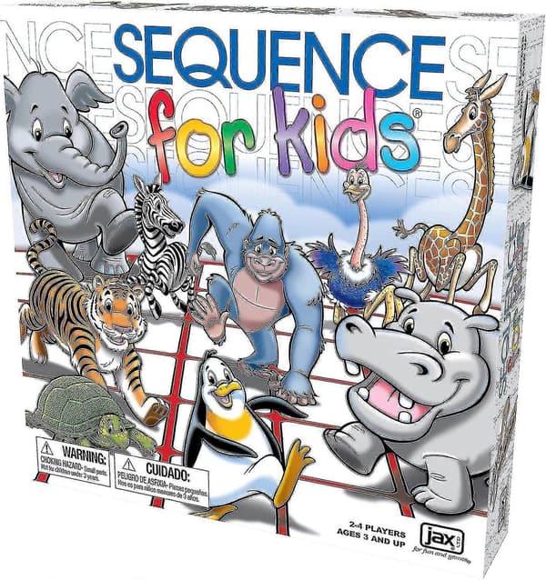 Sequence For Kids -- Strategispil 'Ingen læsning nødvendig', Multi farvet, 28 cm (2-4 spillere)
