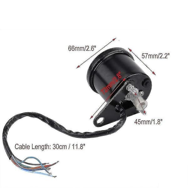 Motorcykel Speedometer, Universal Motorcykel Digital LCD Speedometer WG