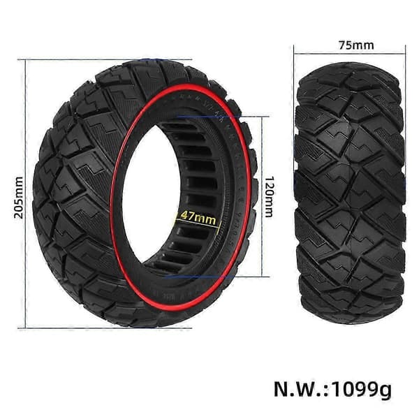 9x3.0-5.5 Solide Dæk til Kukirin G2 Pro Elektrisk Scooter Edition 0725