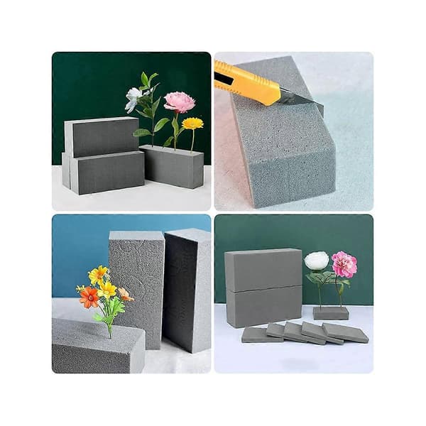 Tørr Blomsterskum for Våte Blomsterskumsteiner Grå Blomsterhandler Styrofoam Blokker for Blomsterdekorasjon