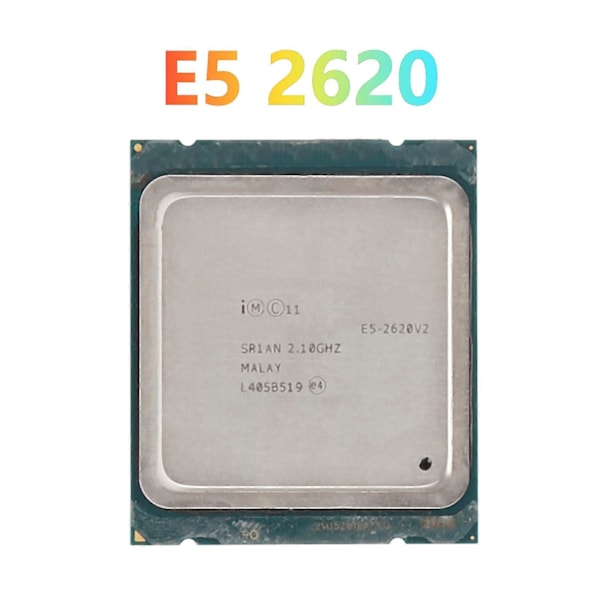 För Xeon E5 2620 V2 CPU LGA2011 Pin Processor CPU för X79 BTC Mining Moderkort för X79 Moderkort