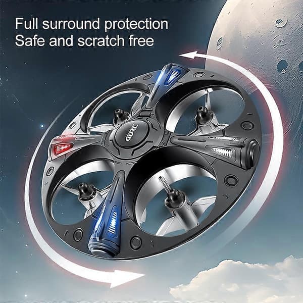 4DRC 4D-V43 Cool Light UFO Flygplan Fjärrkontroll Barn Flygande TeFat Leksak, 2 Batterier