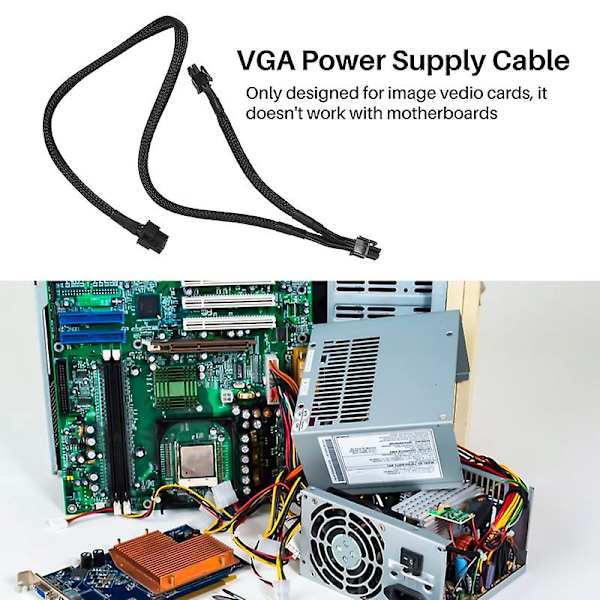 8 PIN til dobbelt 8 PIN 6 PIN PCIE VGA strømforsyningskabel til Supernova G2 G3 G5 P2 T2 GS G+ 650 750 85