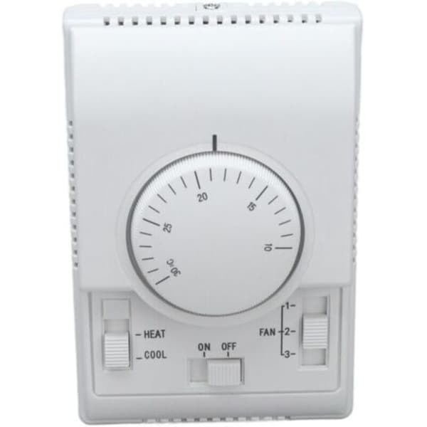 2-vägs mekanisk termostat för central luftkonditionering, kontrollbrytare, 110-220V luftkonditionering