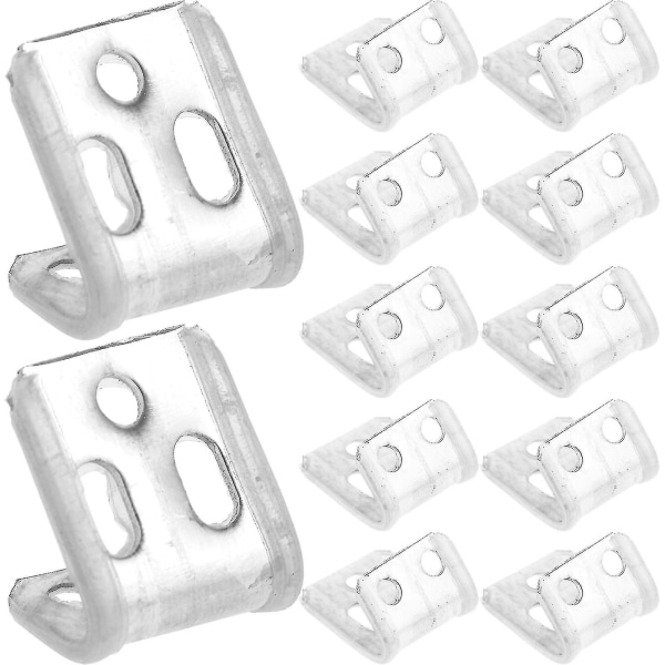 12 stk Sofa Spring Clip Tykk 5-hulls Sofa Cover Clip Spenne Møbel Tilbehør Med Skrue