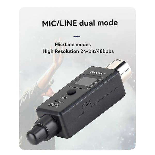 Mikrofon Trådløst System Mikrofon Trådløs Sender UHF Sender Mottaker Mi Linje for Dynamisk