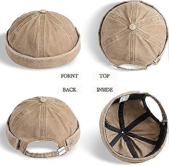 2-delt herrehue Justerbar Longshoreman's afslappet hue uden skygge flip cap Sailor hue