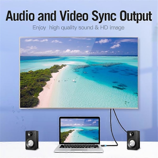 Typ A VENTION AAGBD AAG Serie 0.5m HDMI-kabel 4K PVC Display-kabel för TV Monitor Laptop Xbox