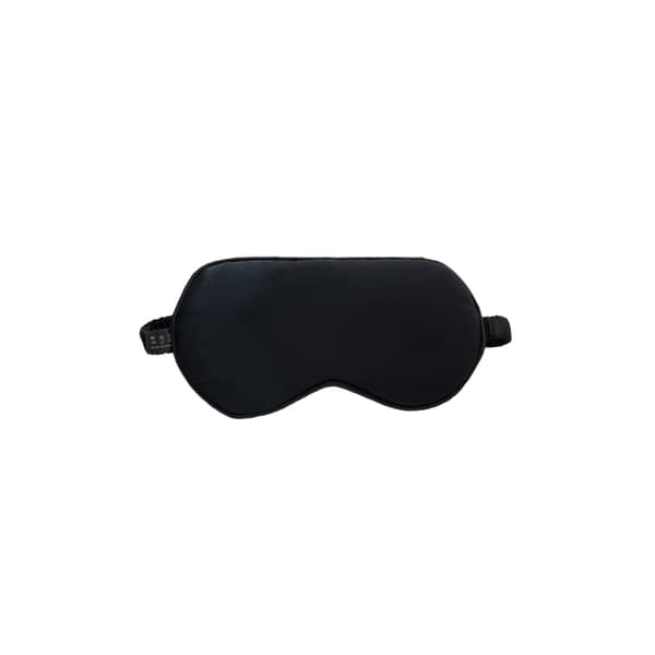 Sovemaske i 100 % silke Sort