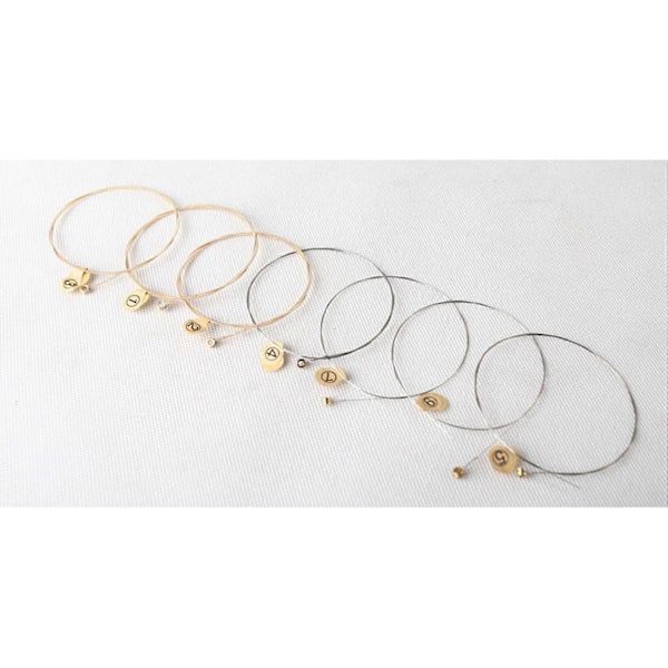 Gitarstrenger 7 stk Al Gitarstrengsett Strenger 7-strengs Laya Strenger For Akustisk Folkgitar Gitar-Yogu