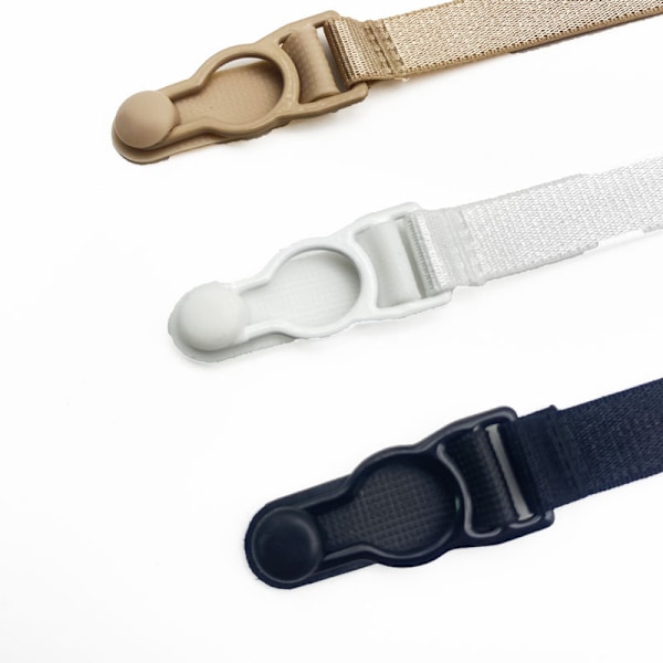 Justerbara bh-band 3-pack Hudfärg svart vit