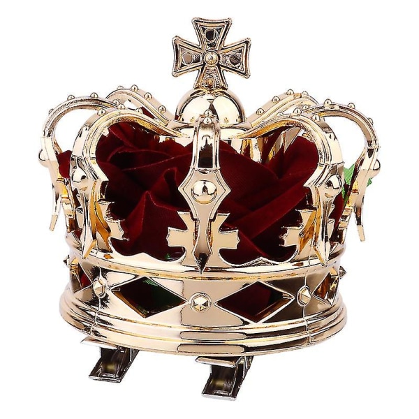 Gold Queen Coronation Tredimensjonal Crown Halloween Party Favor