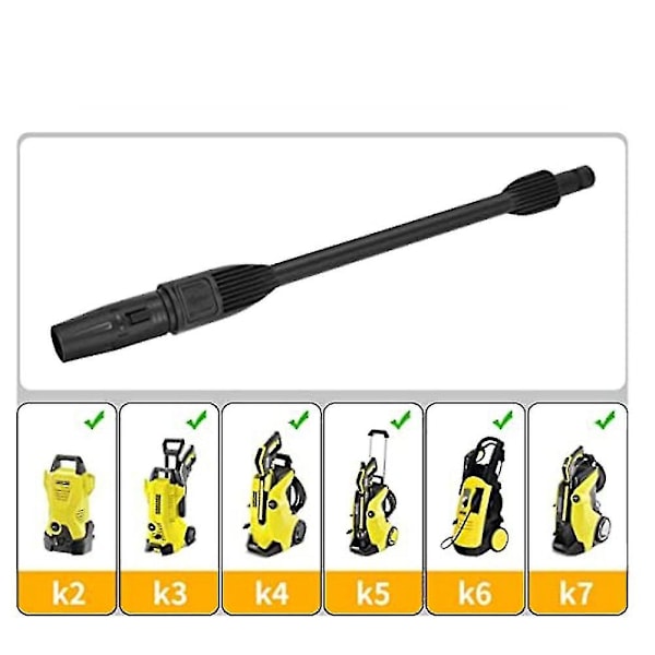 Høytrykksspylelanse for Karcher K2 K3 K4 K5 K6 K7, Justerbart spylemunnstykke høytrykksvasker tilbehør