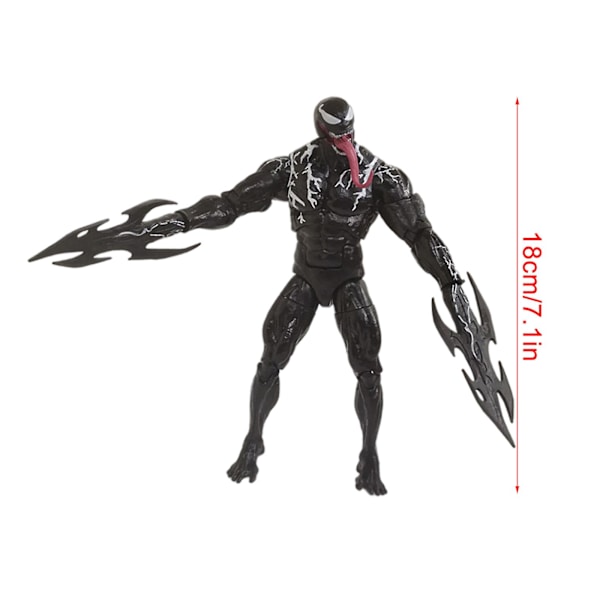 Legends Series Venom Action Figure, Mukana Tarvikkeita 7.08in