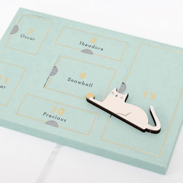 Katt Julekalender Koffert Juleräknedagskalender Barn Blindboks Gave