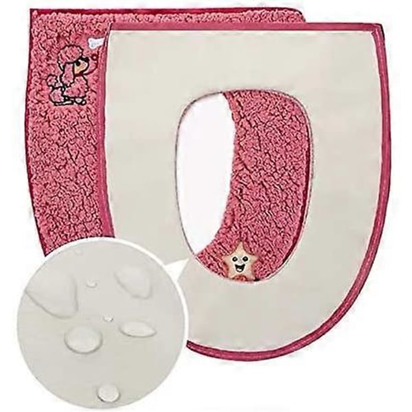 Varmt Plys Vaskbart Måtte Pink 36*45 cm