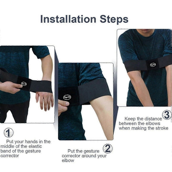 Sport Golf Sving Armbandstränare Hjälp Grepp Armbandstränare Golfträning Professionell Rörelse Hållningskorrigering