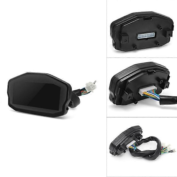 Motorcykel Digital Dash Digital Panel Universal LED LCD Speedometer Odometer 1,2,4 Cylindre