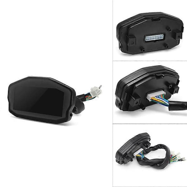 Motorsykkel Digital Dash Digital Panel Universal LED LCD Speedometer Odometer 1,2,4 Sylindere
