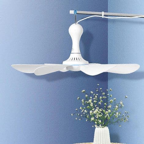 Bærbar 4-trins USB-ventilator til hjemmet, udendørs og camping - 5V DC strømforsyning