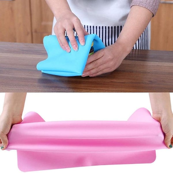 Silikon Bordbrikke Ensfarget Spisebrikke Bordmatte Sklisikker Varmebestandig Matte 40x60cm