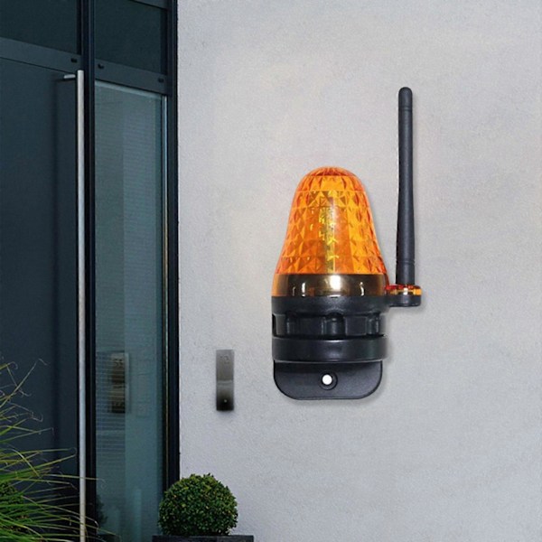 Blinkande Stroboskopljus Alarm Lampa Stroboskop för Grind Grindöppnare System Säkerhet