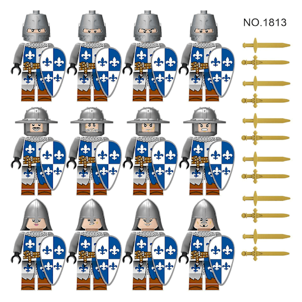 Medeltida Romerska Soldat Mini Figurer Byggklossleksaker Gåvor