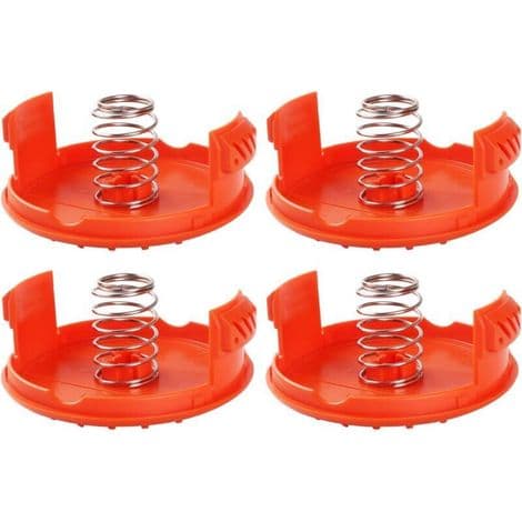Spolehetter + 4 fjærer, reservedeler, tilbehør, kompatibel med BLACK+DECKER RC-100-P gresstrimmer