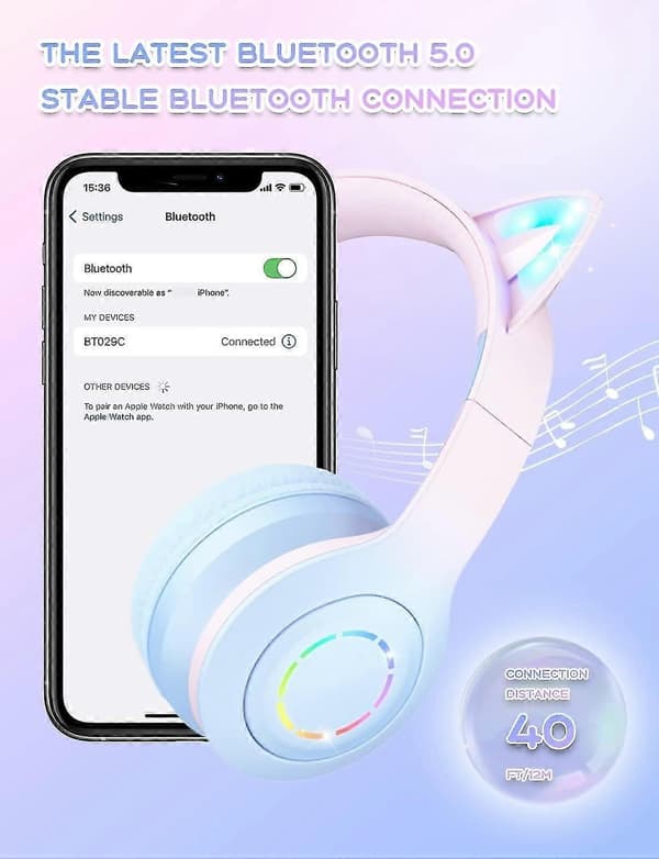 Bluetooth-hörlurar för barn med HD-mikrofon